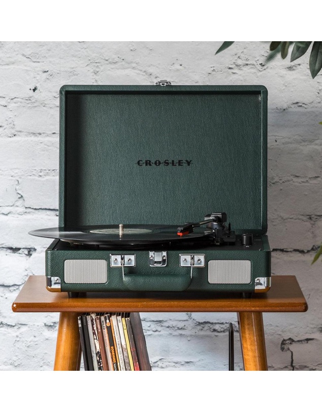 Crosley - Crosley Cruiser Bluetooth Portable Turntable - Emerald Green