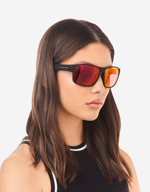 Hawkers Co - HAWKERS - Black Ruby FASTER RAW CARBON FIBER Sunglasses for Men and Women UV400