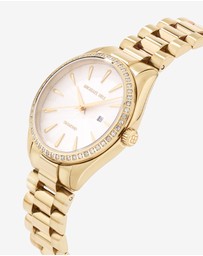 Michael Hill - Women's 0.60 Carat TW Diamond Bezel Watch in Gold Tone Stainless Steel