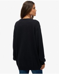 Superdry - Oversized V Neck Jumper
