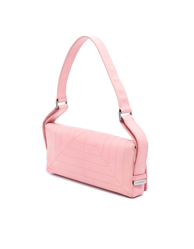 Pre-Loved by Azura Reborn - Pre-Loved Stitched Lambskin Logo Flap