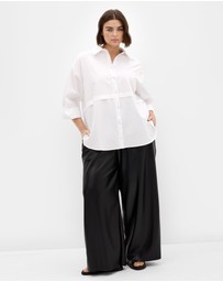 City Chic - Paxton Faux Leather Pant