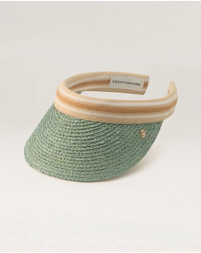 Helen Kaminski - Bianca 8 Raffia Stripe Visor