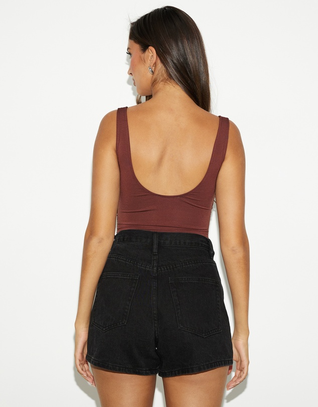 Dazie - Coral Ruched Bodysuit