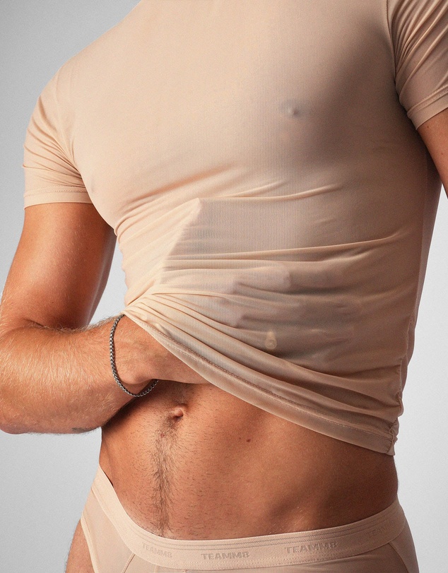 TEAMM8 - Allure Sheer Cropped Tee