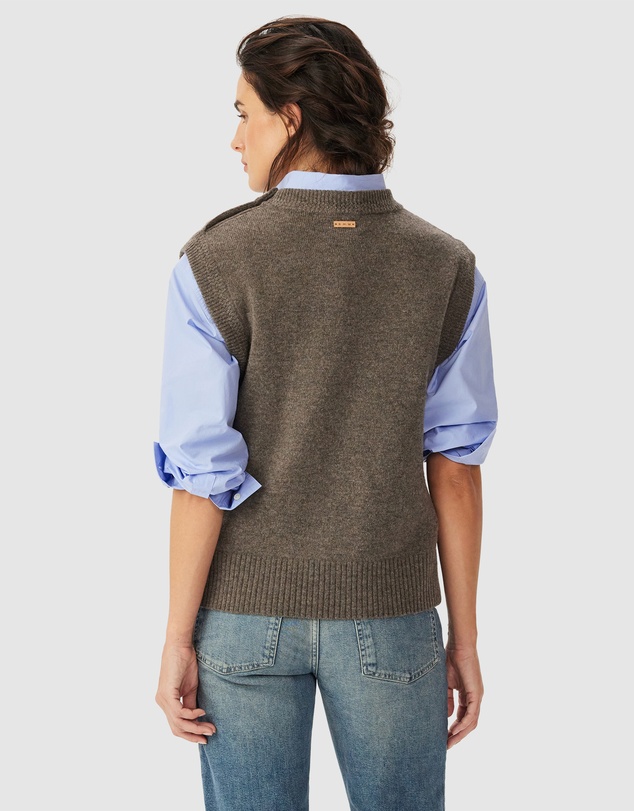 R.M.Williams - Davidson Merino Sleeveless Knit Vest