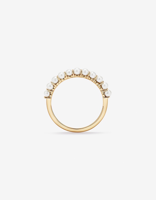 Michael Hill - Cultured Freshwater Pearl Band Ring in 10kt Gold