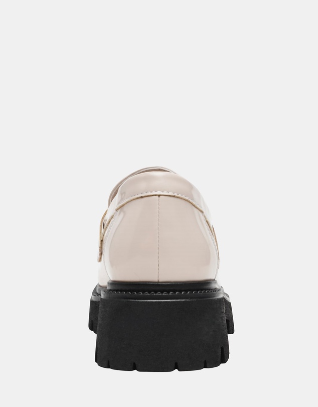 Steve Madden - File-Away Bone Box Leather Loafers