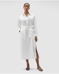 Oroton - Button Detail Shirt Dress