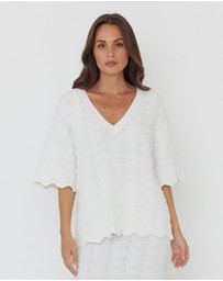 ALEXANDRA - Agape Top White