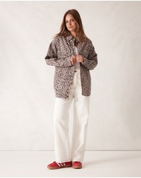 Ceres Life - Bobbi Side Pocket Denim Shacket