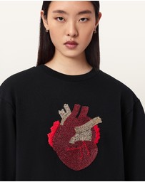 AllSaints - Andrea Pippa Bead Detail Sweat