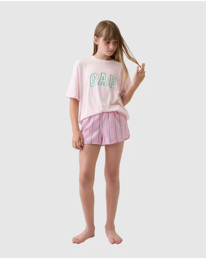 GAP - French Exclusive Oversized Logo Short Pyjama Set - Kids-Teens
