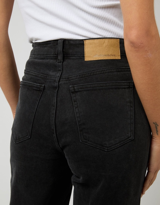 All About Eve - Jacqui Wide Leg Washed Black