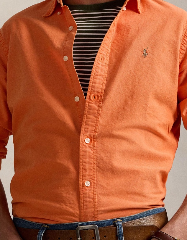 Polo Ralph Lauren - Custom Fit Garment-Dyed Oxford Shirt - ICONIC EXCLUSIVE