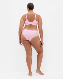 City Chic - Signature Ccx Cheeky Panty - Cherry Blossom