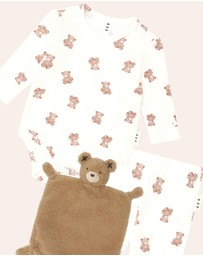 Huxbaby - 3-Piece Beary Snuggly Newborn Gift Set - Babies-Kids