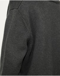 Dazie - Zara V-Neck Cotton Knit Jumper