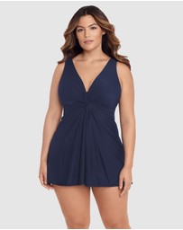 Miraclesuit Swimwear  - Must Haves Marais Short Shaping Swimdress PLUS