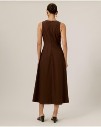 Tussah - Andy Square Neck Midi Dress