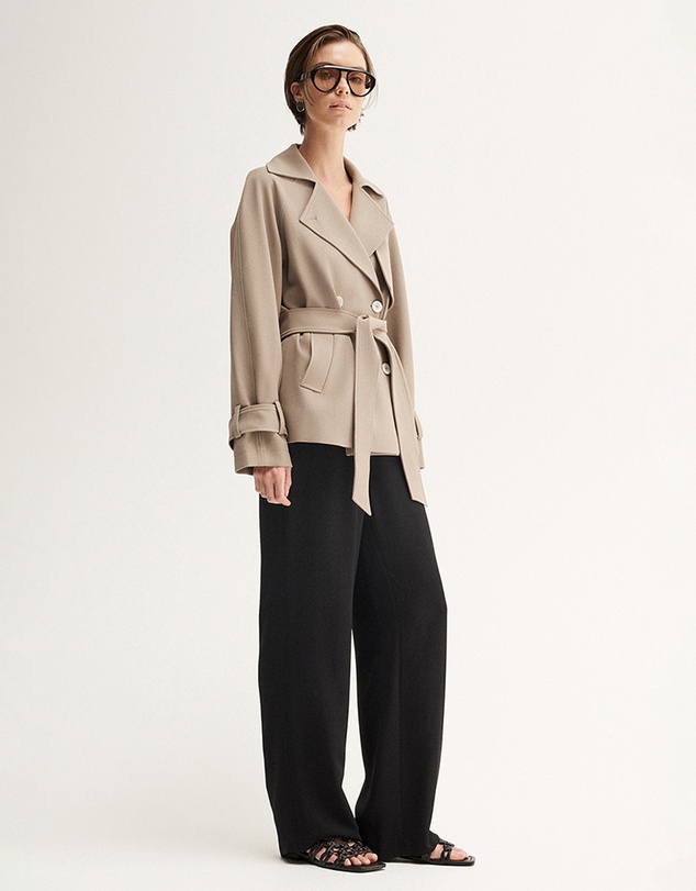 Elka Collective - Selena Cropped Trench Coat