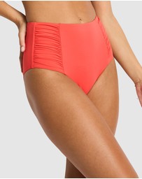 Sea Level Australia - Essentials Edit High Waist Gathered Side Pants