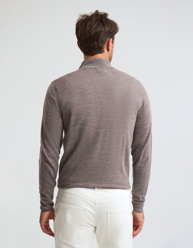 Oxford - Merino Zip-Neck Wool Pullover