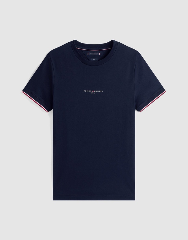Tommy Hilfiger - Tommy Logo Tipped Tee