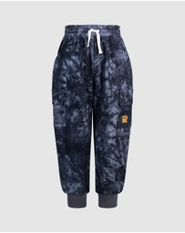 Rock Your Kid - Rock Out Cargo Track Pants in Space Grey
