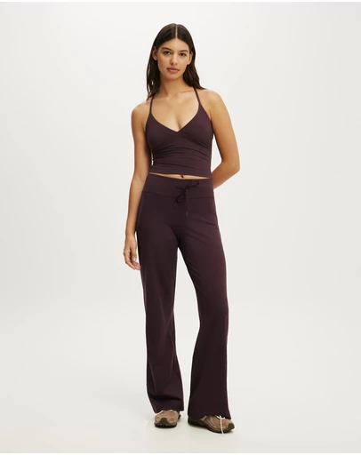 Cotton On Body Active - Ultra Soft Tie Front Wide Leg Pant