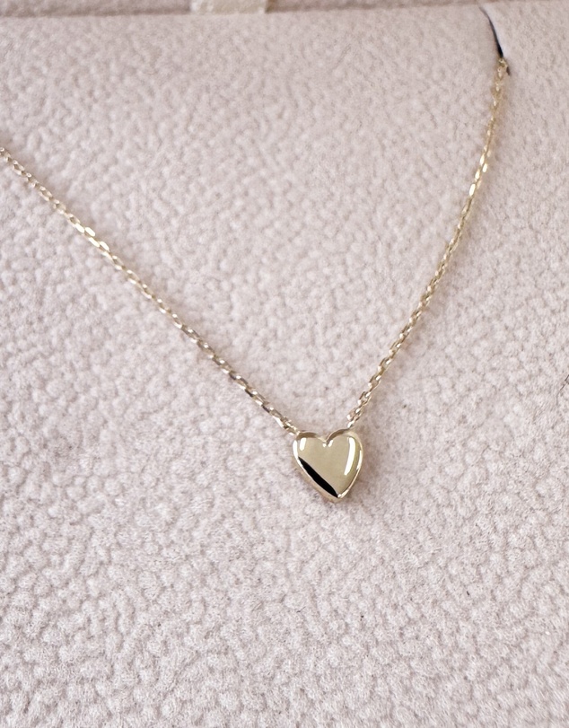 Luna Rae - Solid Gold - Little Heart Necklace