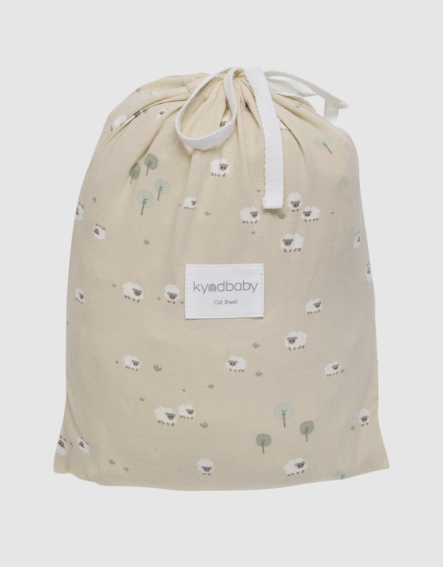 Kynd Baby - Fitted Cot Sheet in Sheep
