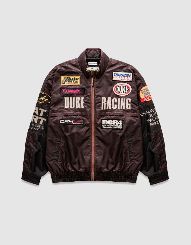 Duke + Dexter - DR4 Trackside Vintage Mauve Bomber Jacket