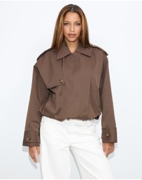 Dazie - Muse Trench Bomber Jacket