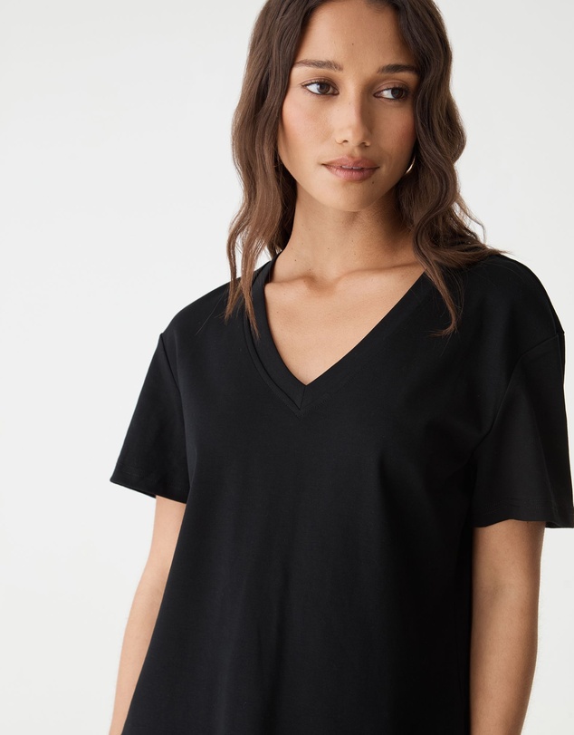 Forcast - May V-Neck Cotton T-Shirt