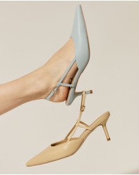 Siren - Yoyo Slingback Kitten Heels