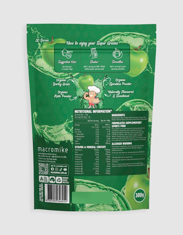 Macro Mike - Super Greens Apple