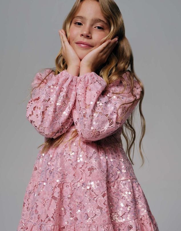 Bardot Junior - Bianca Sequin Lace Dress - Kids-Teens