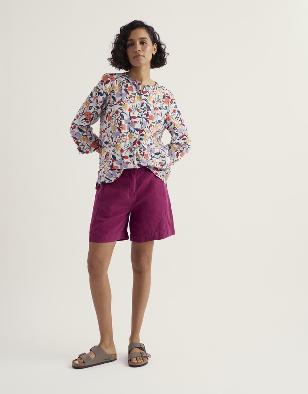 Seasalt - Lowarth High-Waisted Linen Shorts