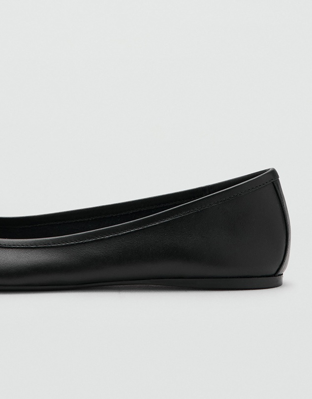 M.N.G - Leather Ballet Flats