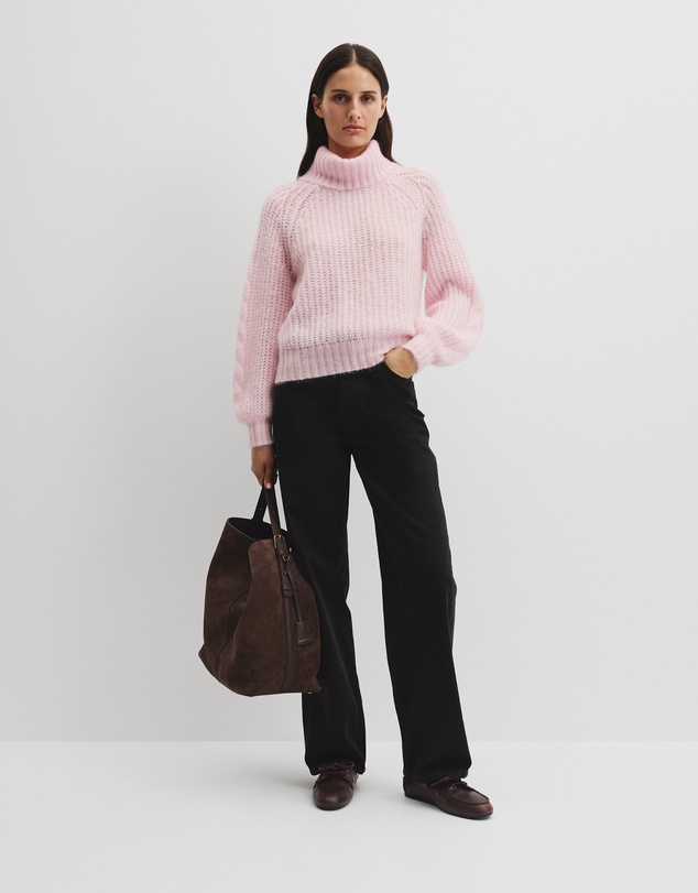 Country Road - Lofty Merino Wool Funnel Neck Knit