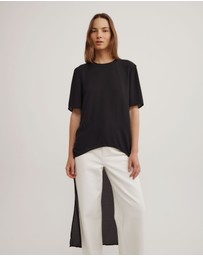 Witchery - High Low Woven Top