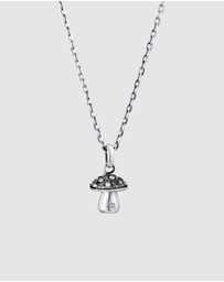 Kuzzoi - ICONIC EXCLUSIVE - Necklace Mushroom Pendant Luck in 925 Sterling Silver
