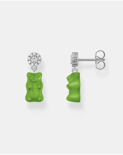THOMAS SABO - THOMAS SABO Ear Studs with Green Goldbears