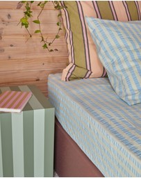 Mosey Me - Butter Blue Seersucker Fitted Sheet