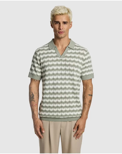 yd. - Vance Knitted Polo Shirt