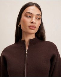 Forever New - Hanna Zip Knitted Jacket