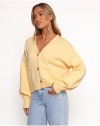 Petal & Pup - Isabel Button Front Cardigan - Yellow