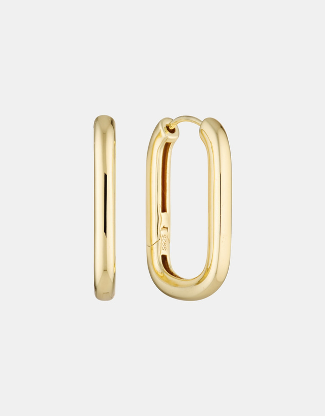 Luna Rae - Gold Vermeil - Edge Hoops