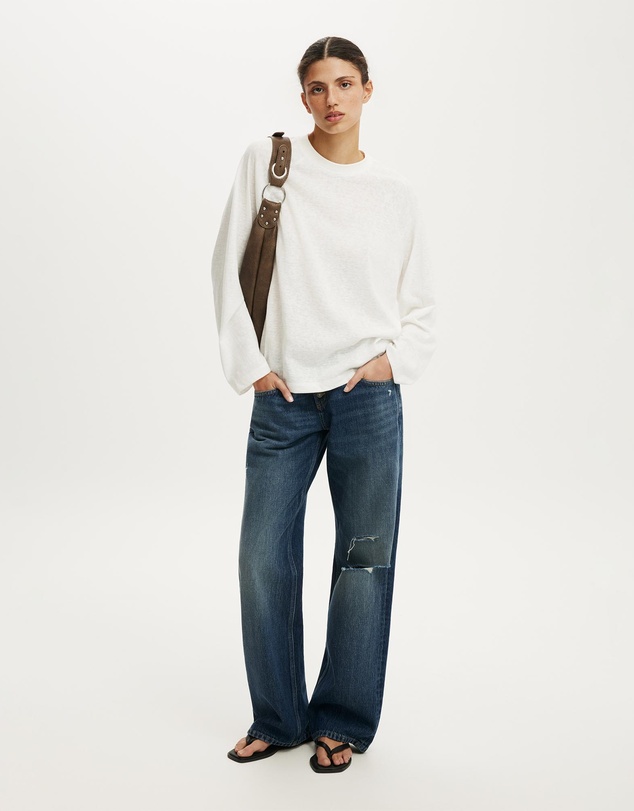 Cotton On - Boxy Raglan Long Sleeve Tee